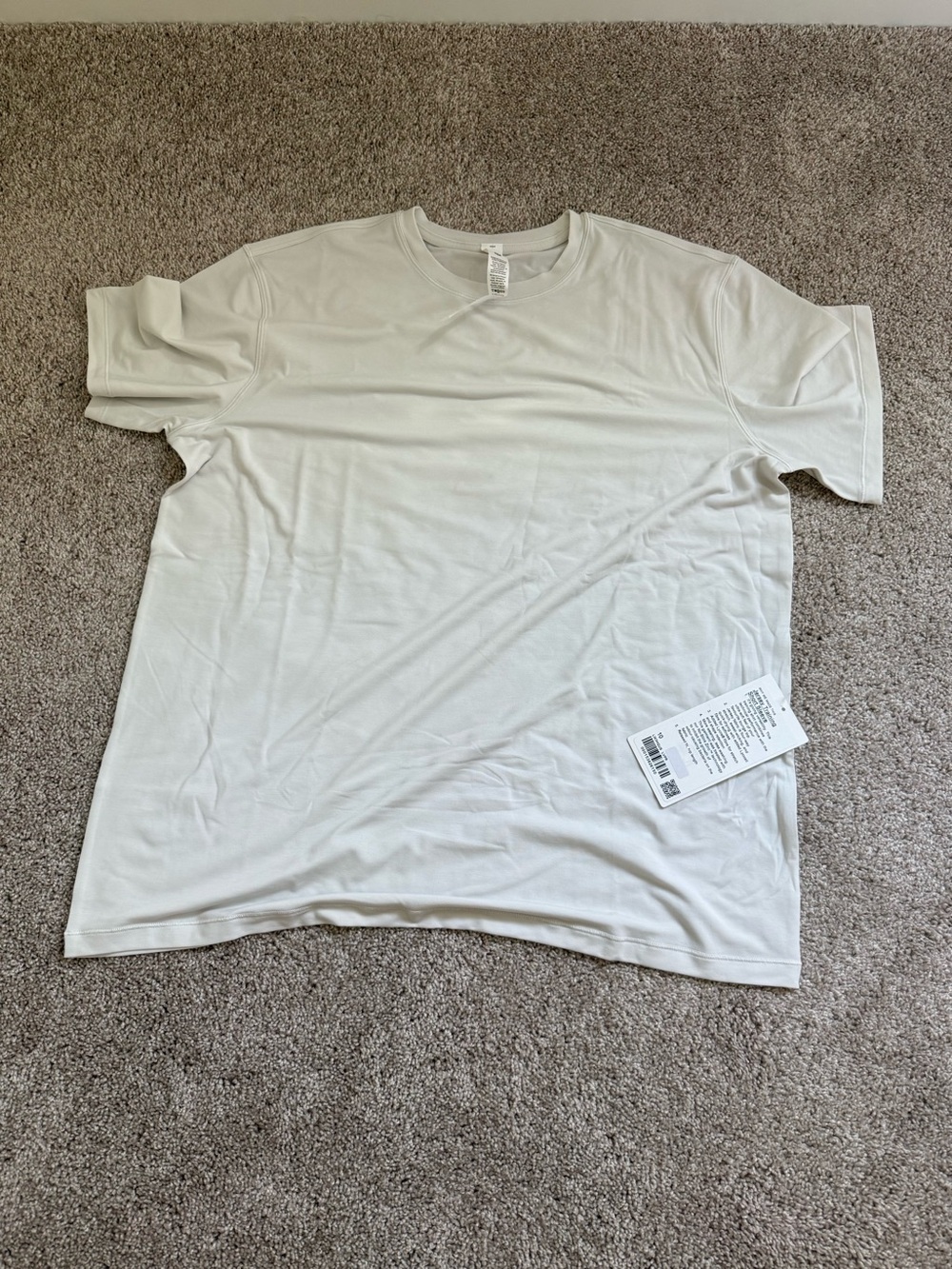 lululemon athletica Jersey Training Short Sleeve in Off-White